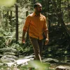 The Utility Shirt in Russet Double Cloth sold by Taylor Stitch