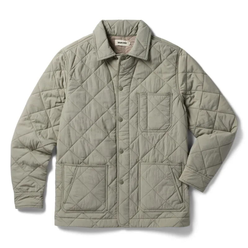 The Ojai Jacket in Sagebrush Diamond Quilt sold by Taylor Stitch