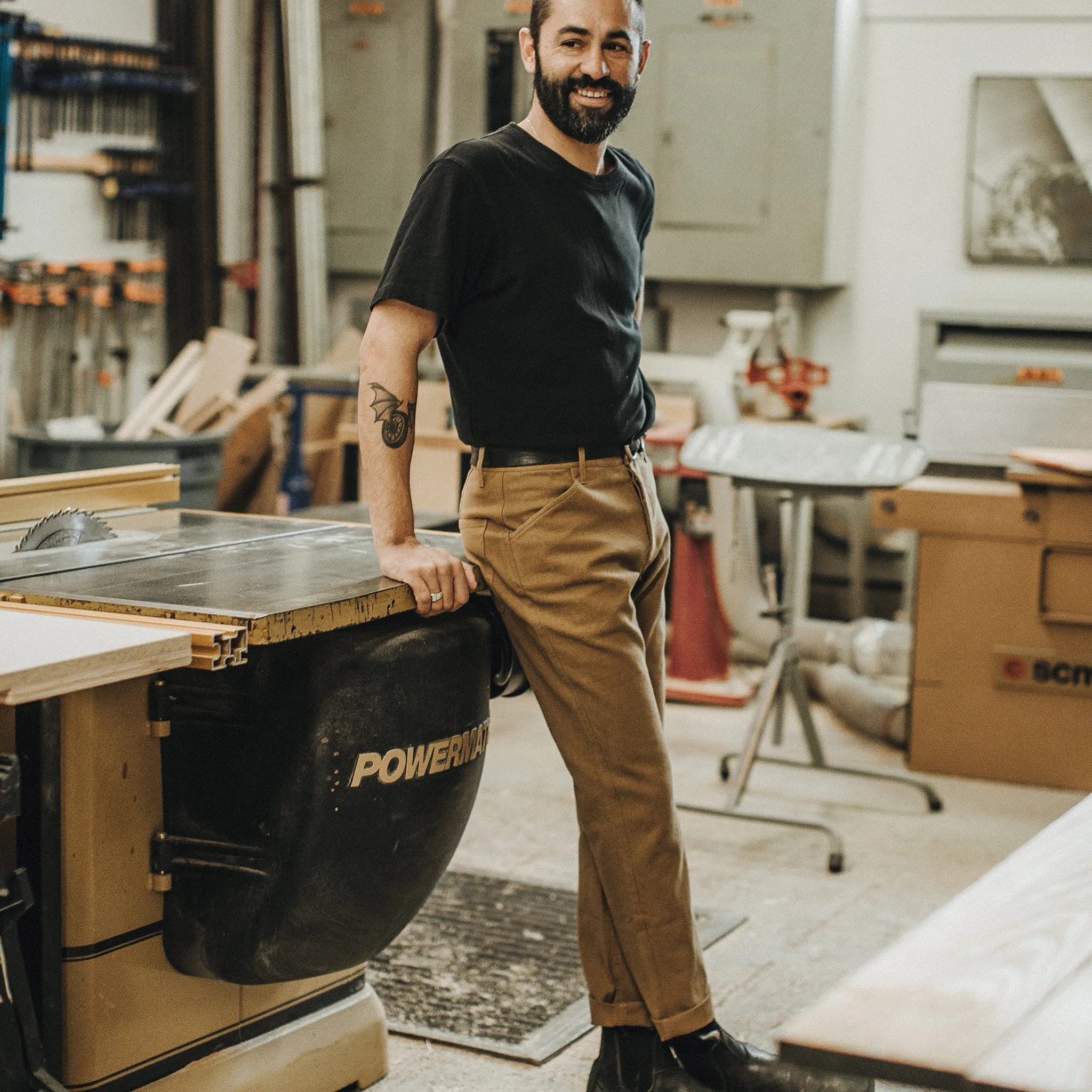 The Camp Pant in British Khaki Boss Duck sold by Taylor Stitch product image thumbnail 5