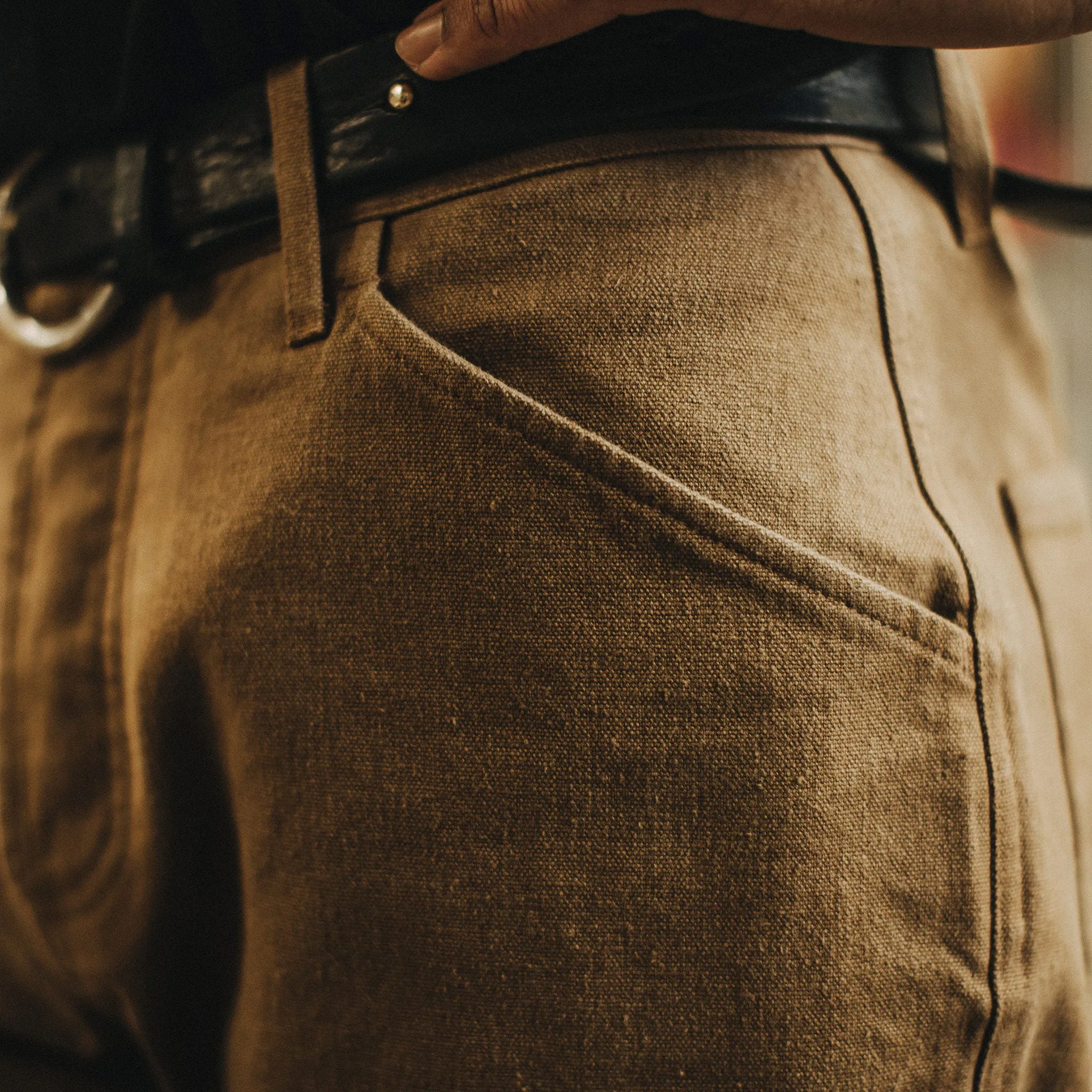 The Camp Pant in British Khaki Boss Duck sold by Taylor Stitch product image thumbnail 4