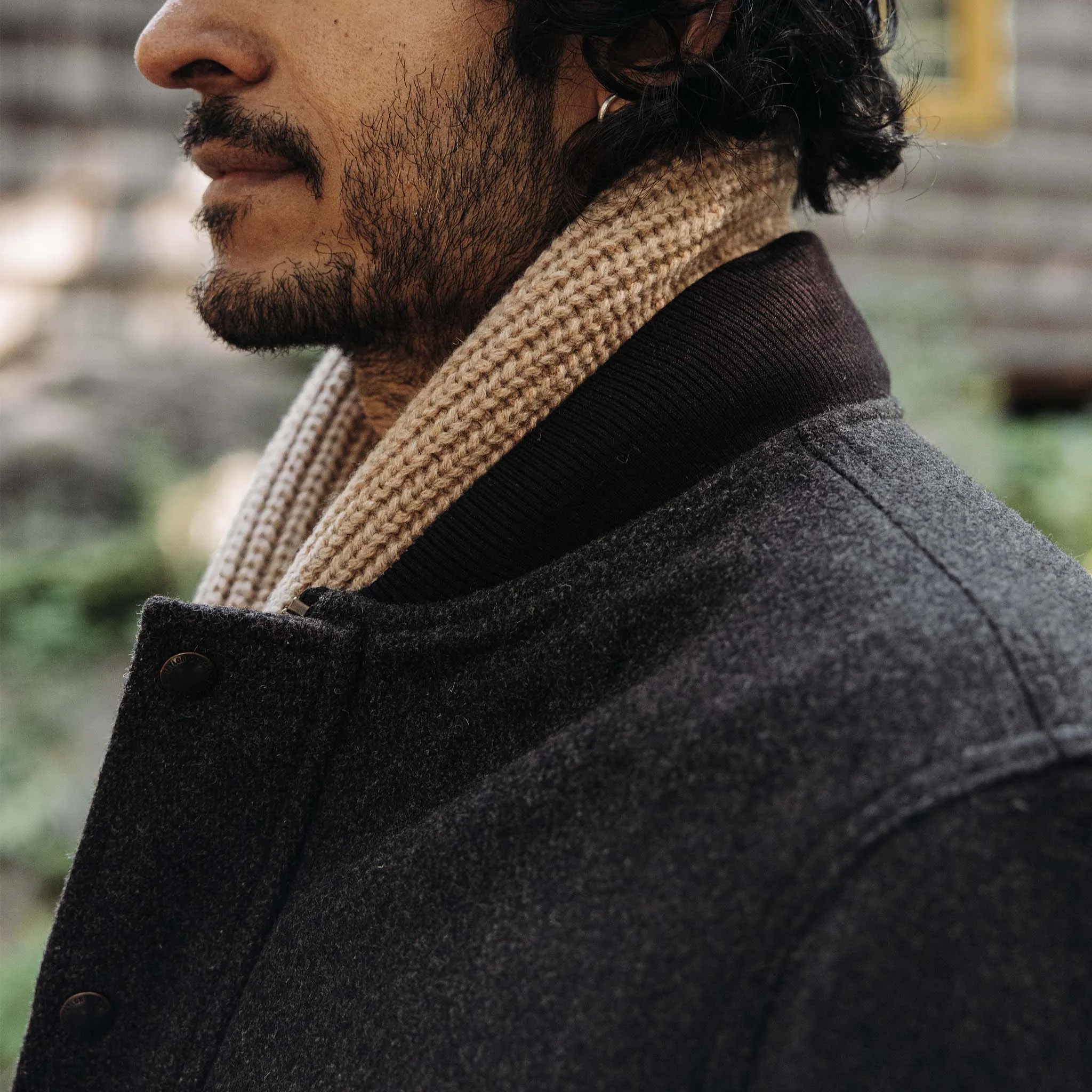 The Bomber Jacket in Espresso Marl Wool sold by Taylor Stitch product image thumbnail 3