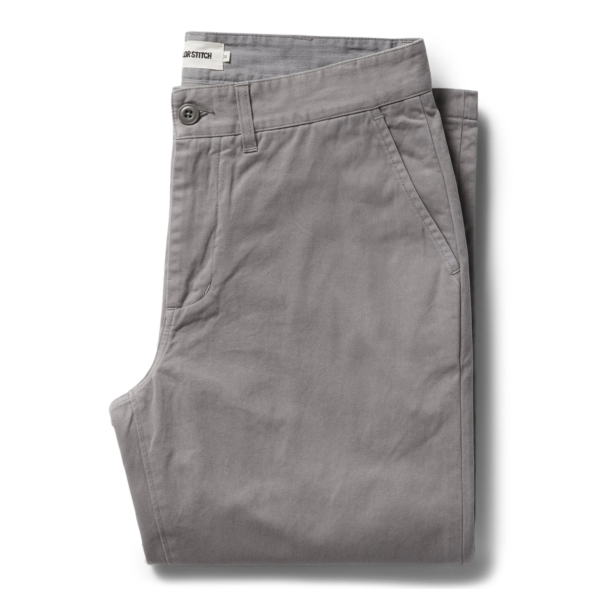 The Democratic Foundation Pant in Organic Steeple Grey sold by Taylor Stitch