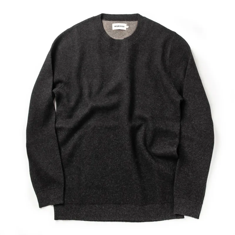 The Double Knit Sweater in Charcoal made by Taylor Stitch