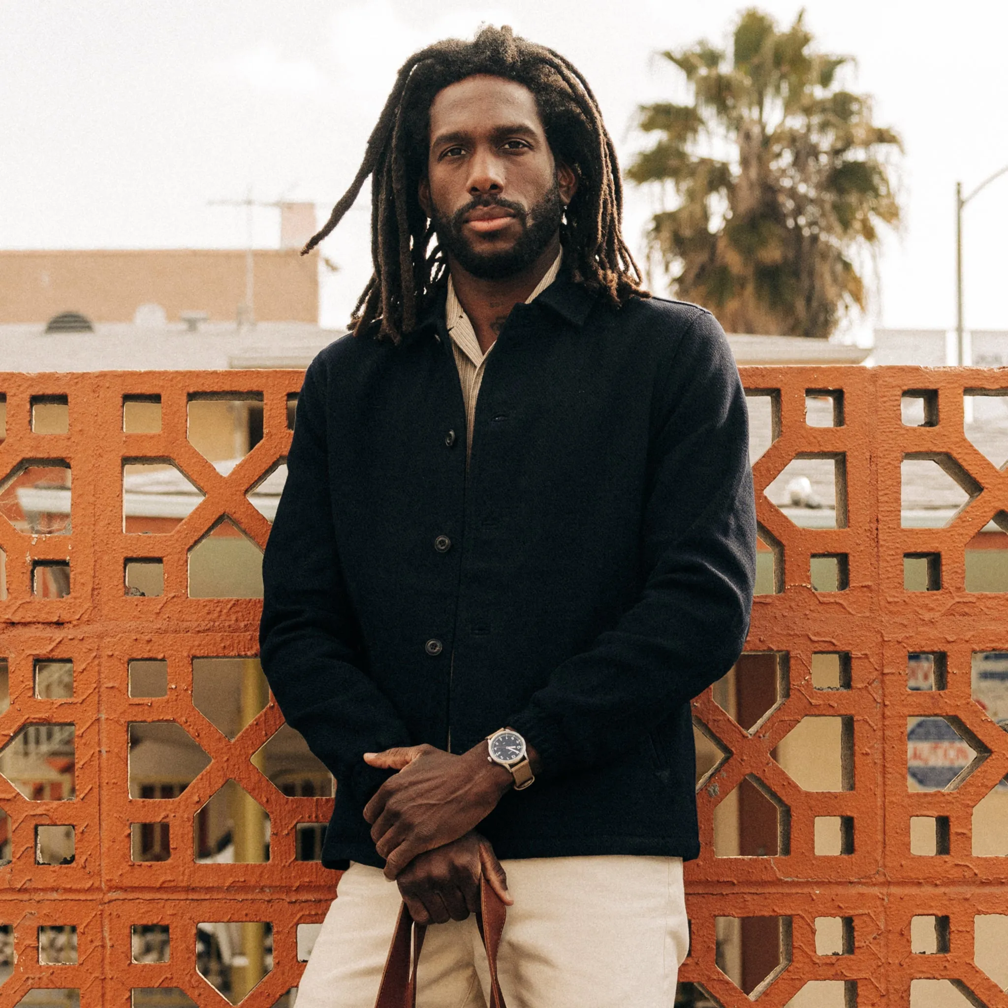 The Crew Jacket in Rinsed Indigo Sashiko sold by Taylor Stitch product image thumbnail 2