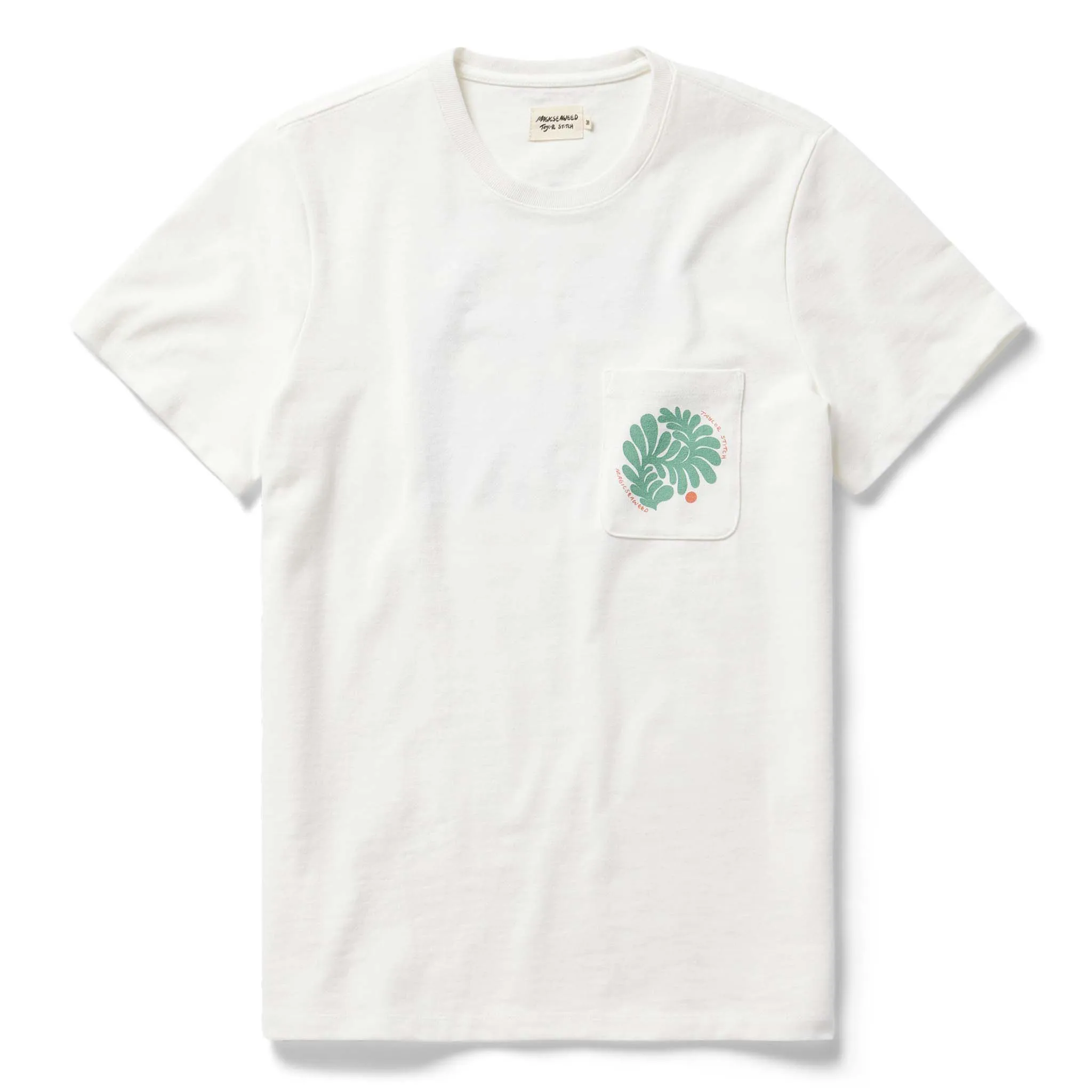 The Heavy Bag Tee in Sea Lettuce sold by Taylor Stitch