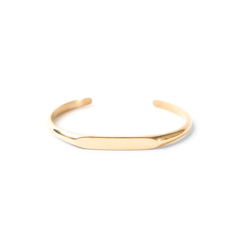 Classic Cuff Bracelet in Brass made by None