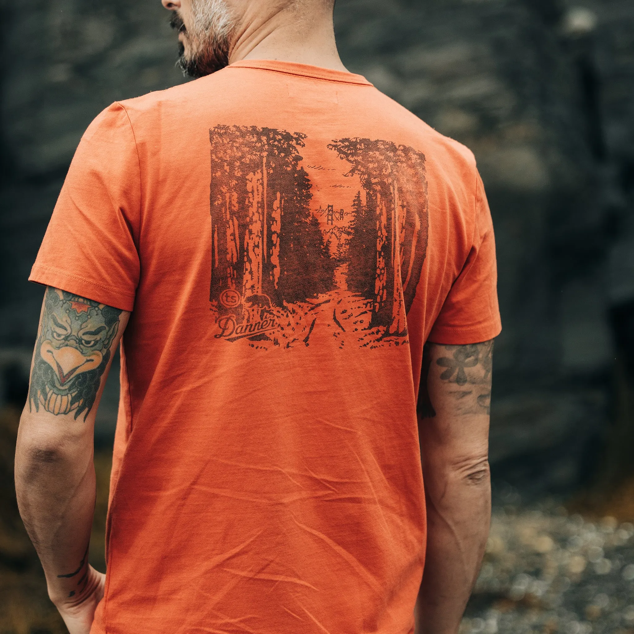 The Organic Cotton Tee in Coastal Trail sold by Taylor Stitch product image thumbnail 3