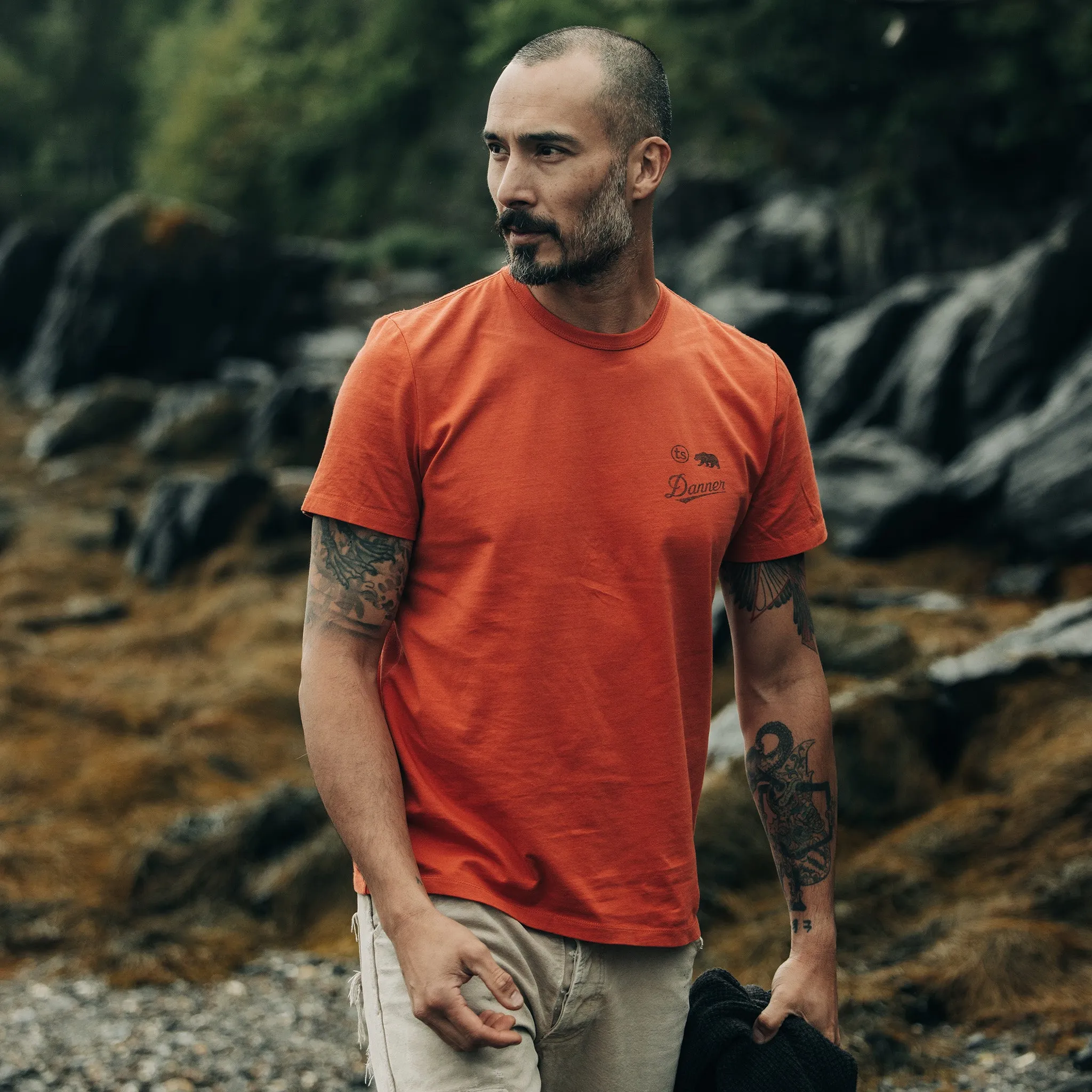The Organic Cotton Tee in Coastal Trail sold by Taylor Stitch product image thumbnail 2