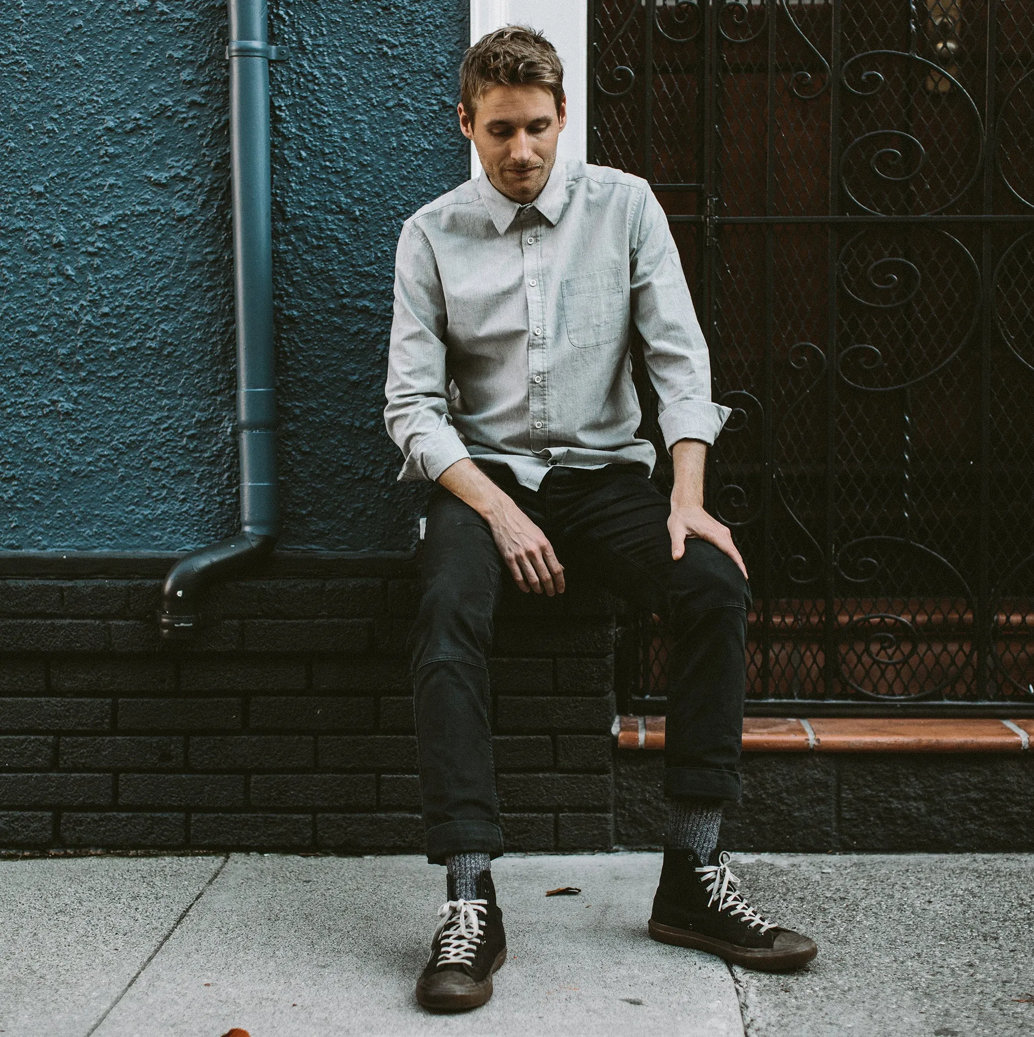 The California in Olive Stripe sold by Taylor Stitch product image thumbnail 2