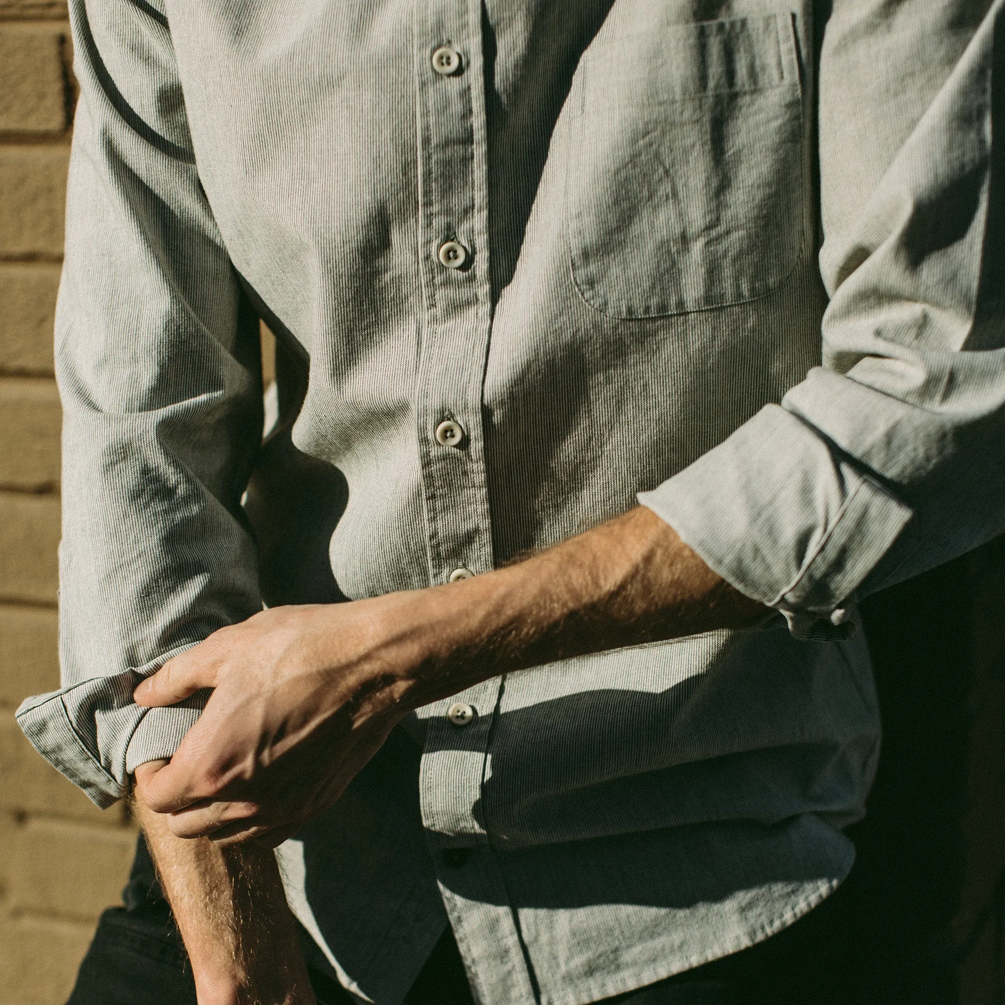 The California in Olive Stripe sold by Taylor Stitch product image thumbnail 4