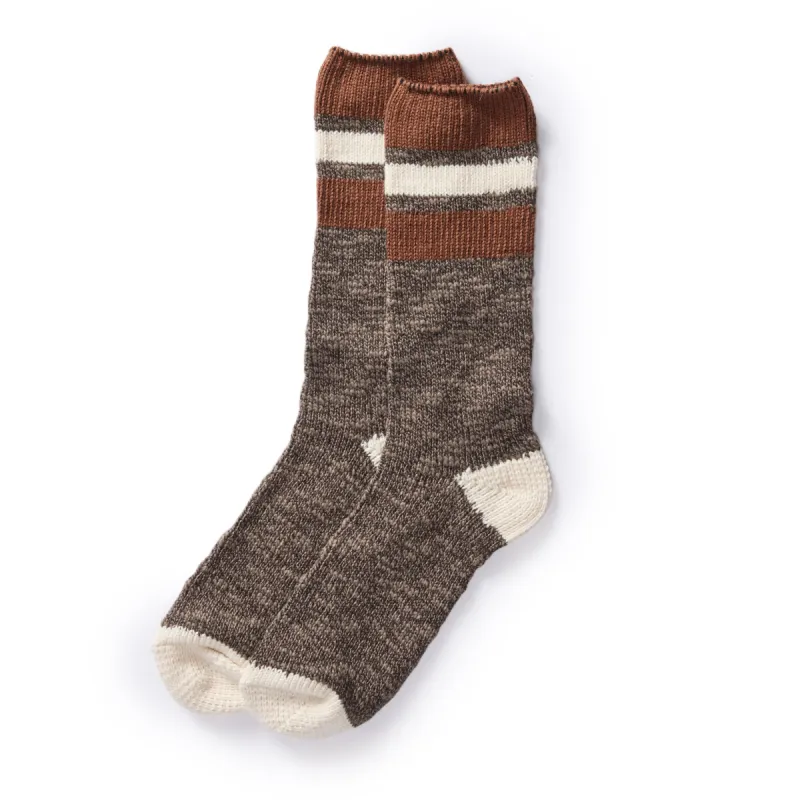 The Camp Sock in Soil Marl sold by Taylor Stitch