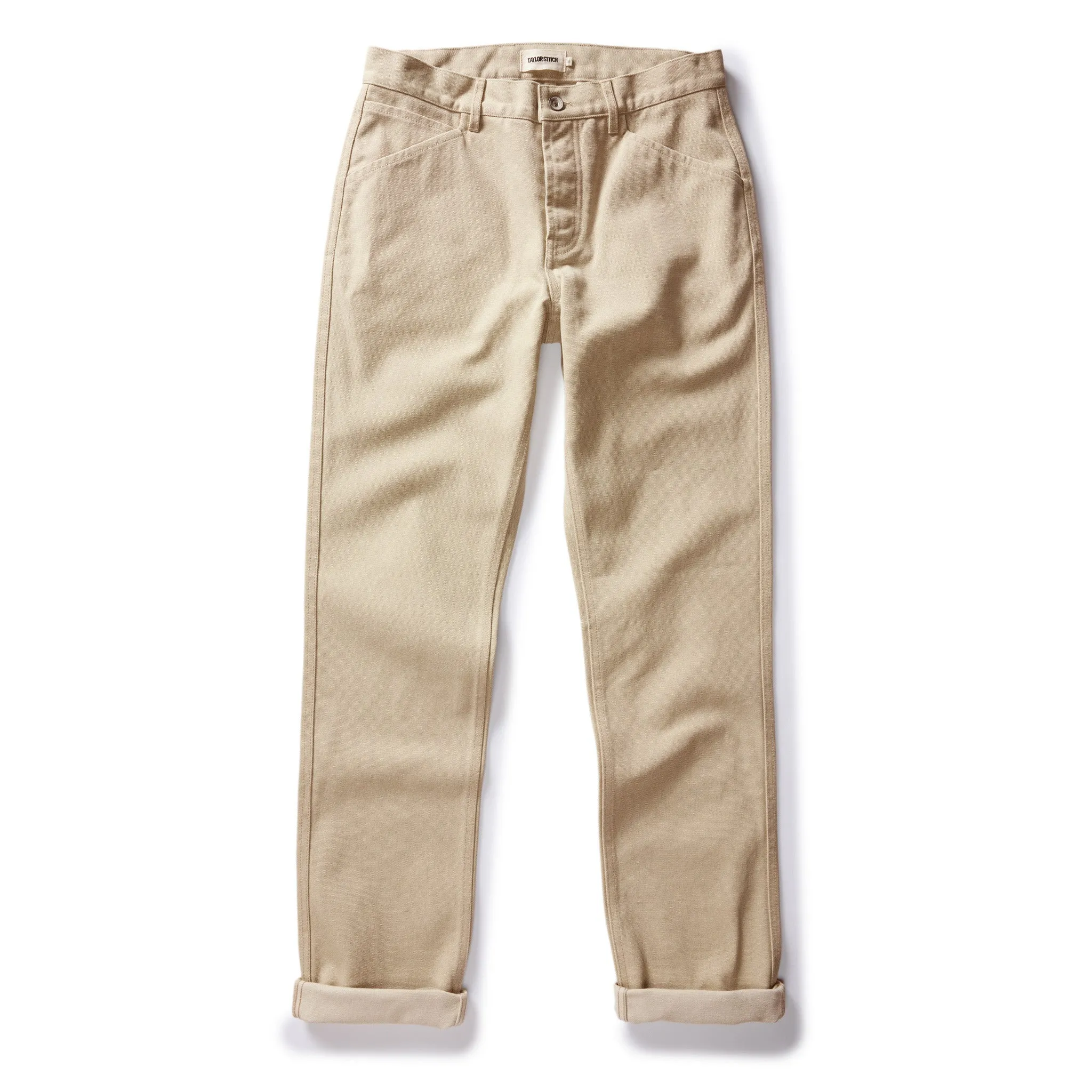 The Camp Pant in Light Khaki Chipped Canvas sold by Taylor Stitch product image thumbnail 5