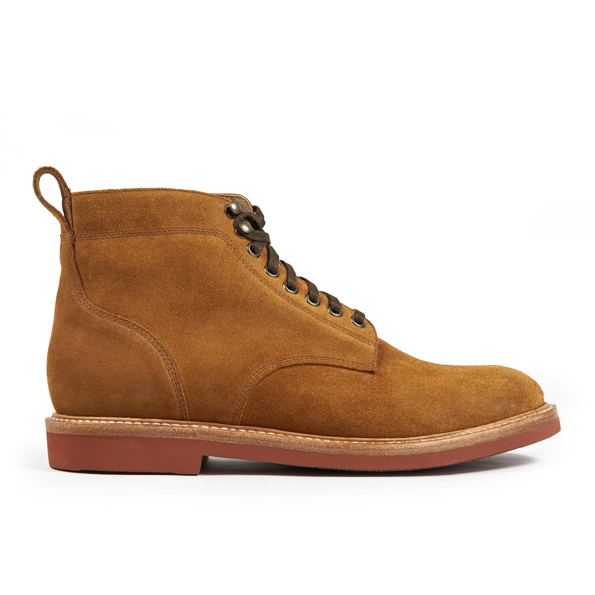 The Trench Boot in Butterscotch Weatherproof Suede sold by Taylor Stitch