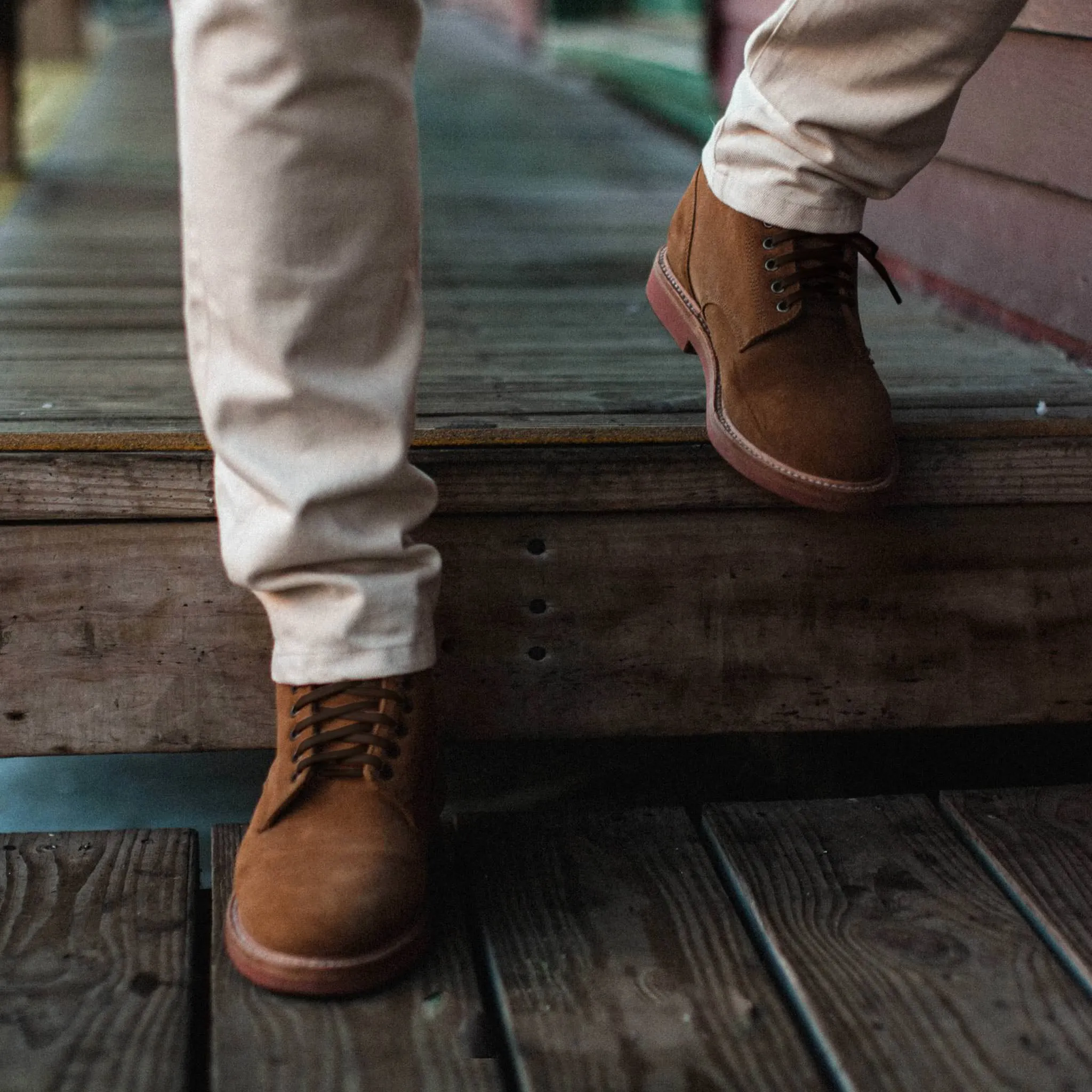 The Trench Boot in Butterscotch Weatherproof Suede sold by Taylor Stitch product image thumbnail 3