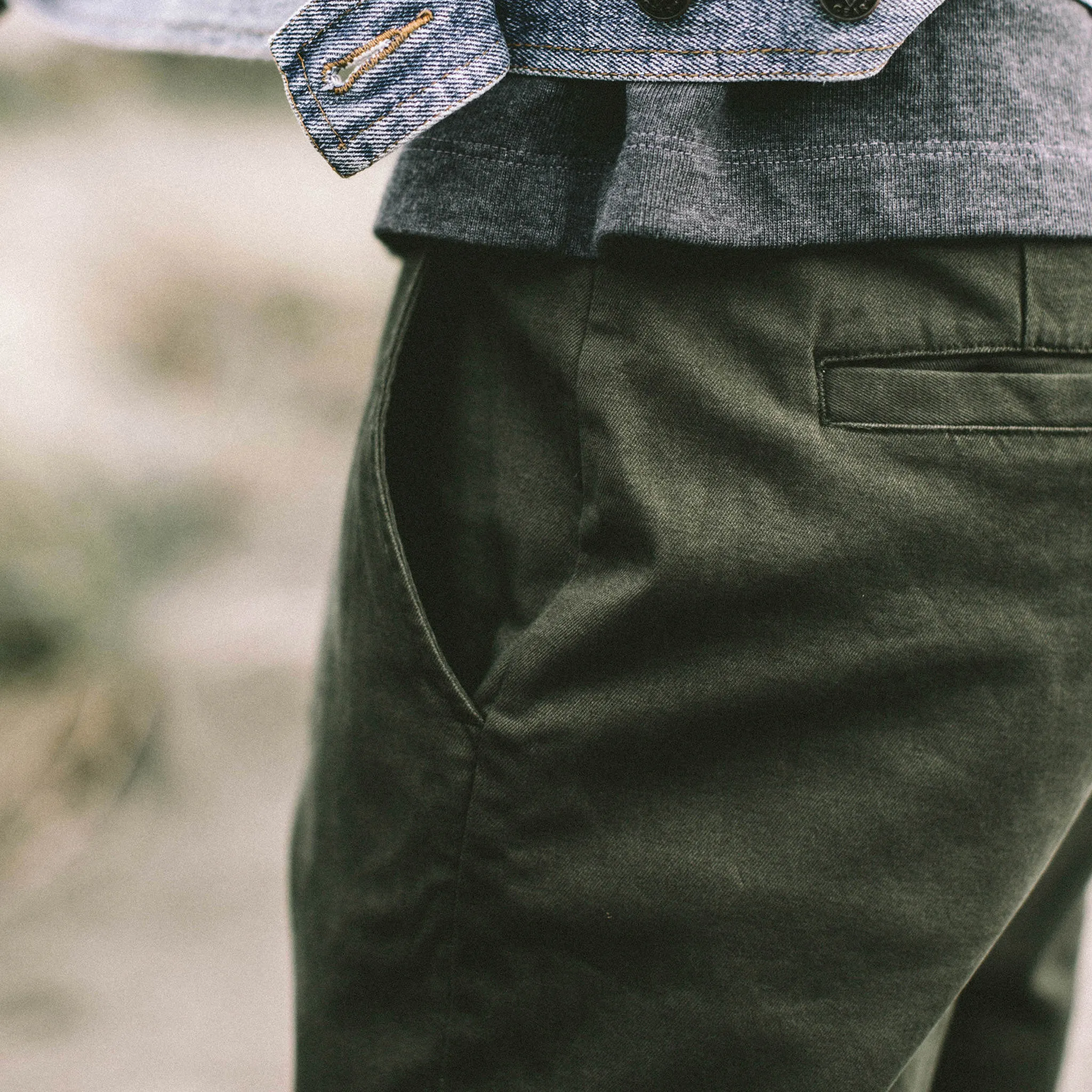 The Democratic Chino in Organic Olive sold by Taylor Stitch product image thumbnail 3