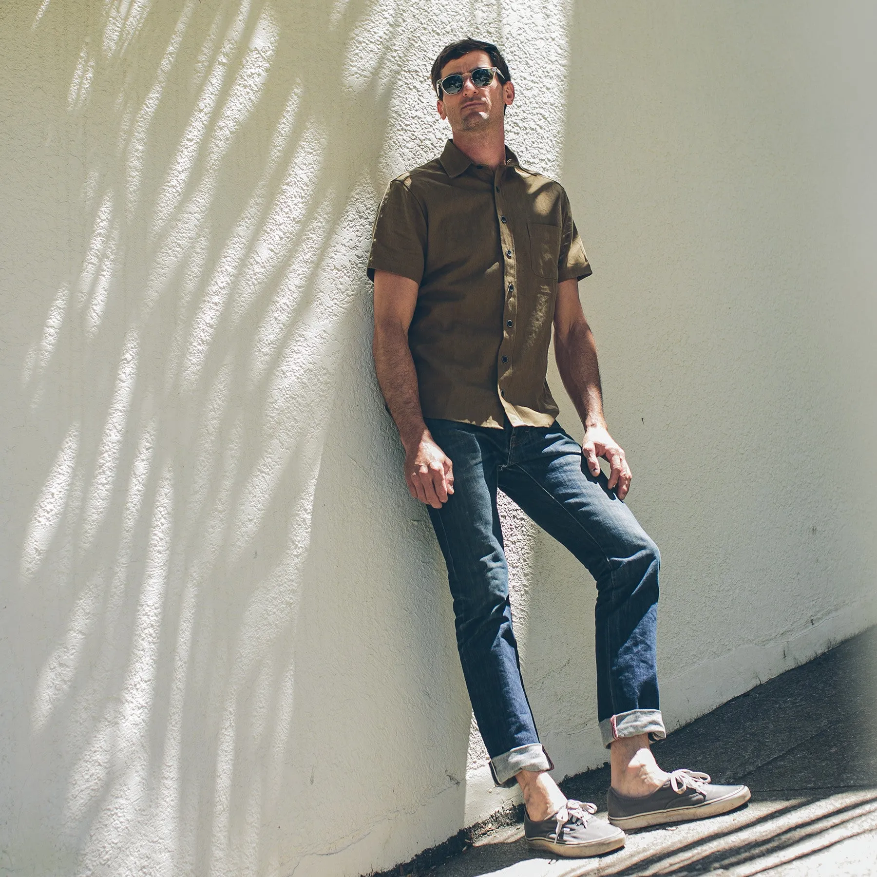 The Short Sleeve Mechanic in Tobacco sold by Taylor Stitch product image thumbnail 4