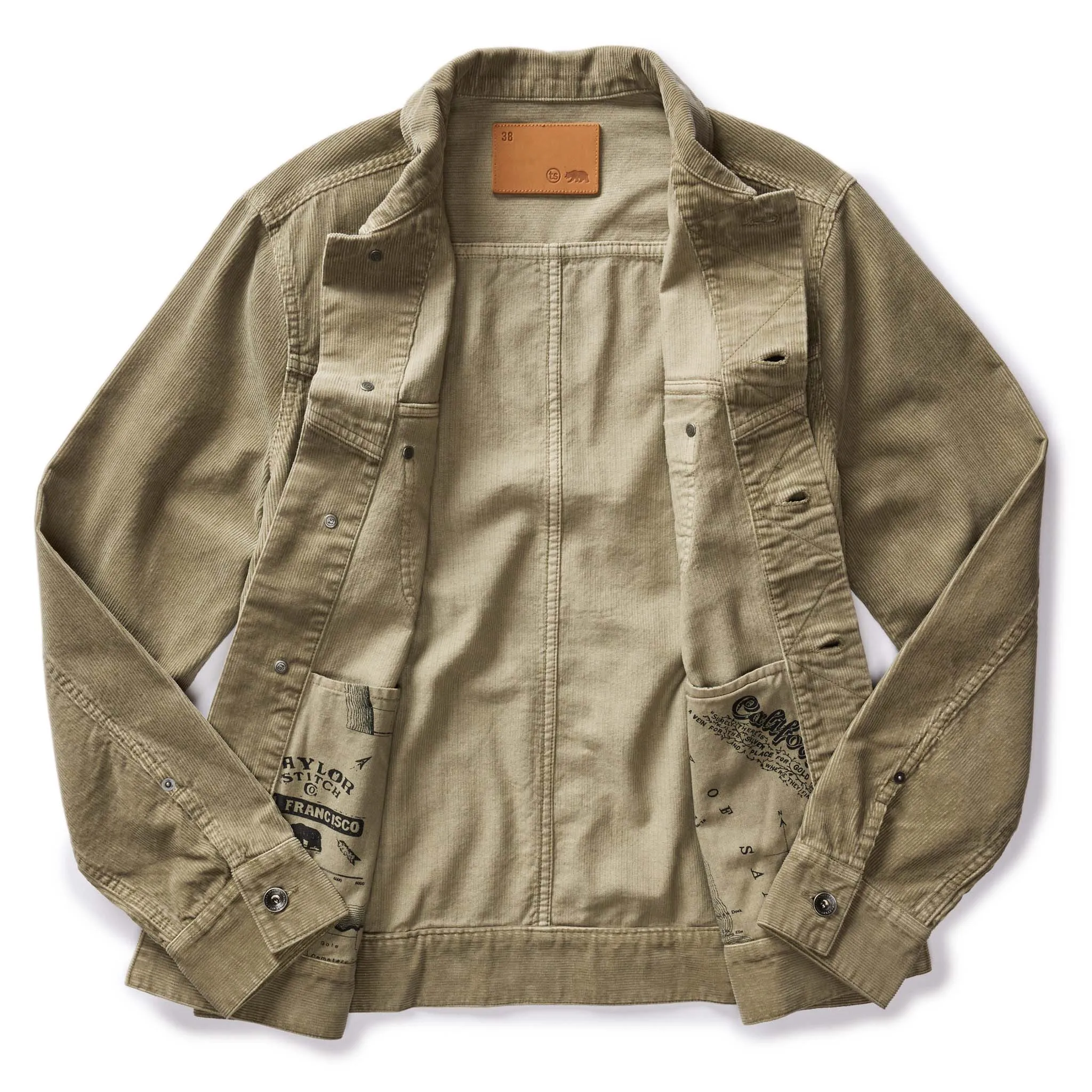 The Long Haul Jacket in Light Sage Cord sold by Taylor Stitch product image thumbnail 5