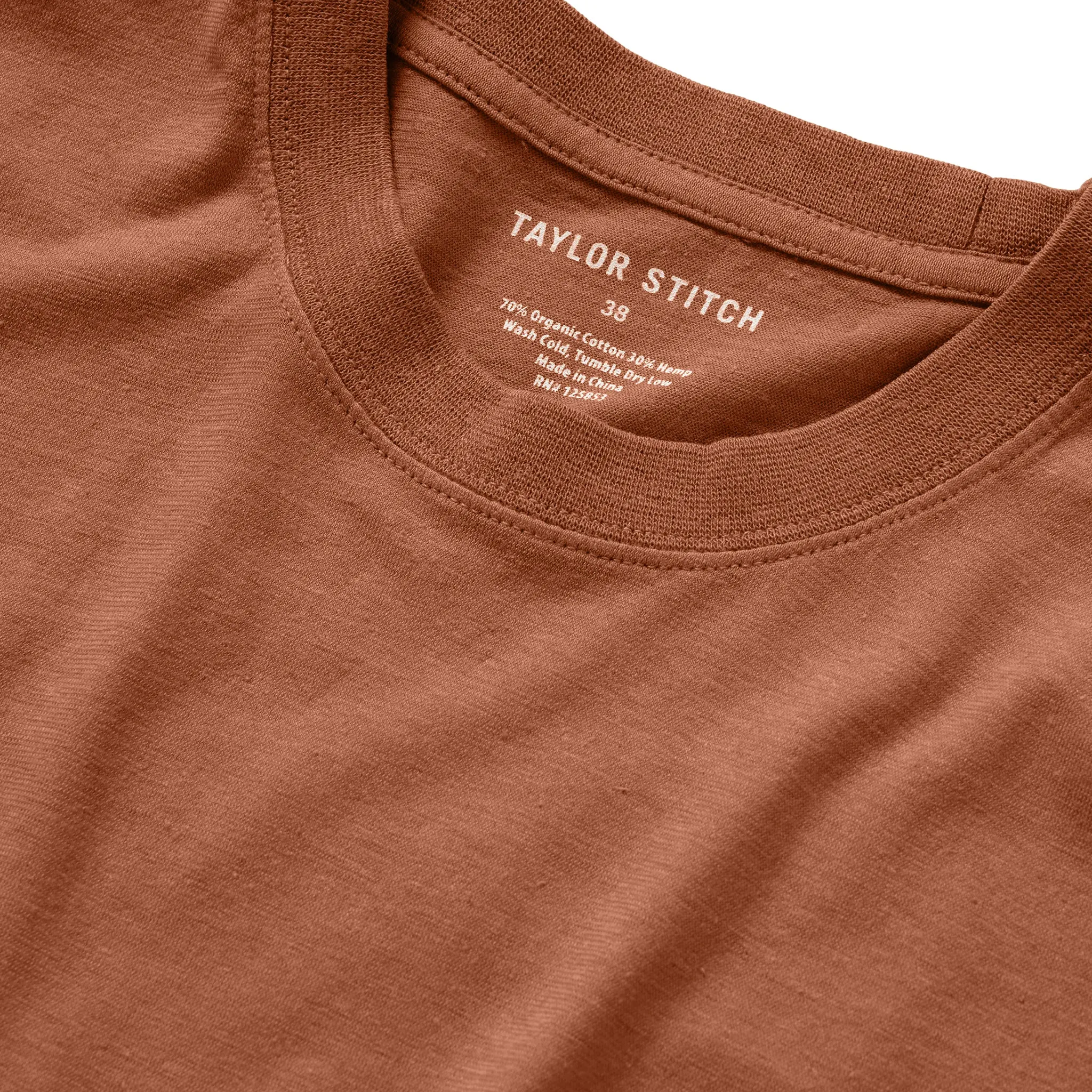 The Cotton Hemp Tee in Copper sold by Taylor Stitch product image thumbnail 5