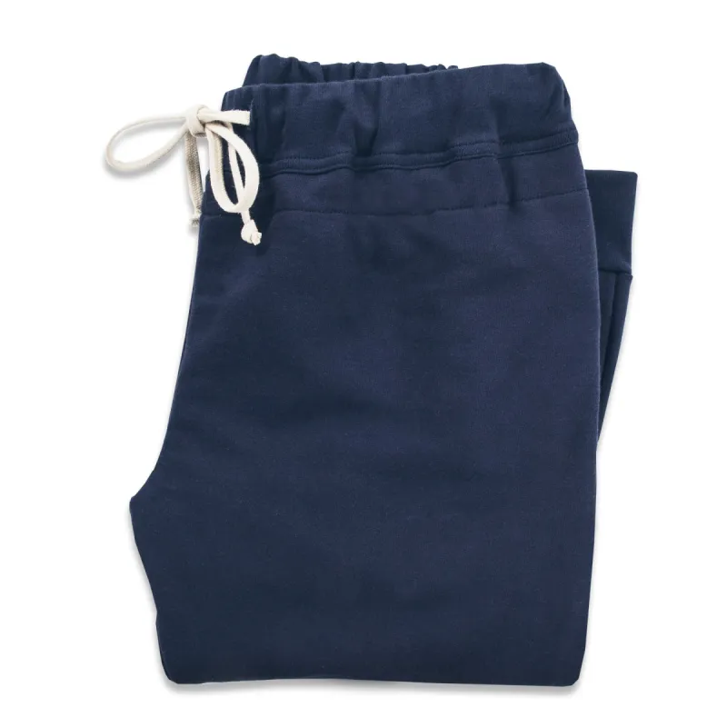 The Weekend Pant in Navy sold by Taylor Stitch