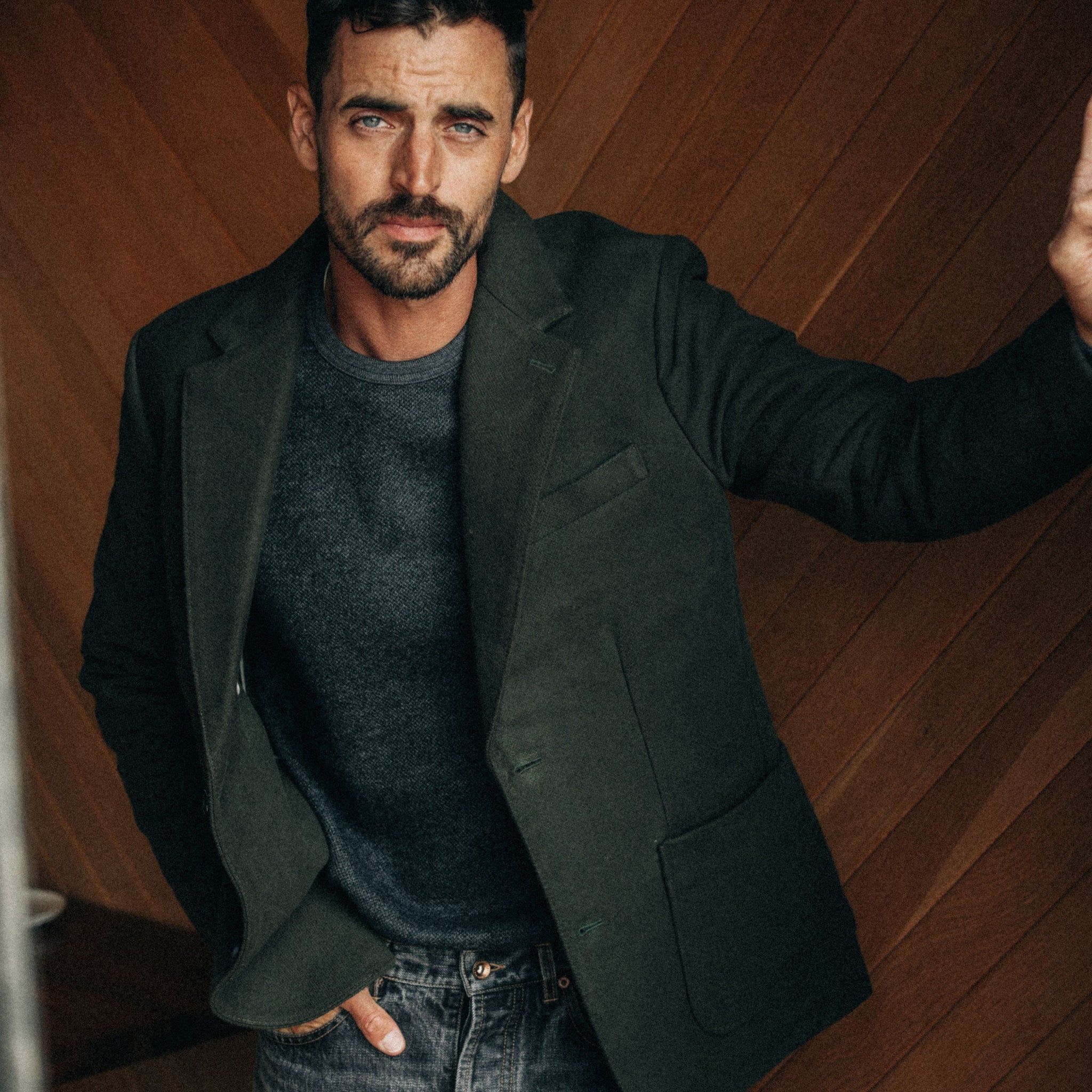 The Sheffield Sportcoat in Forest Moleskin sold by Taylor Stitch product image thumbnail 5