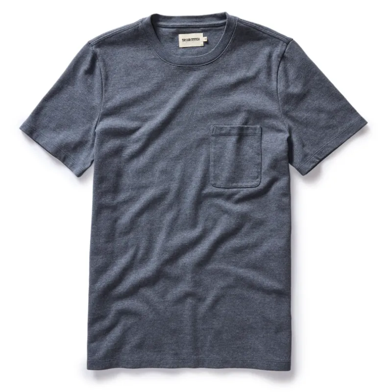 The Heavy Bag Tee in Faded Blue sold by Taylor Stitch