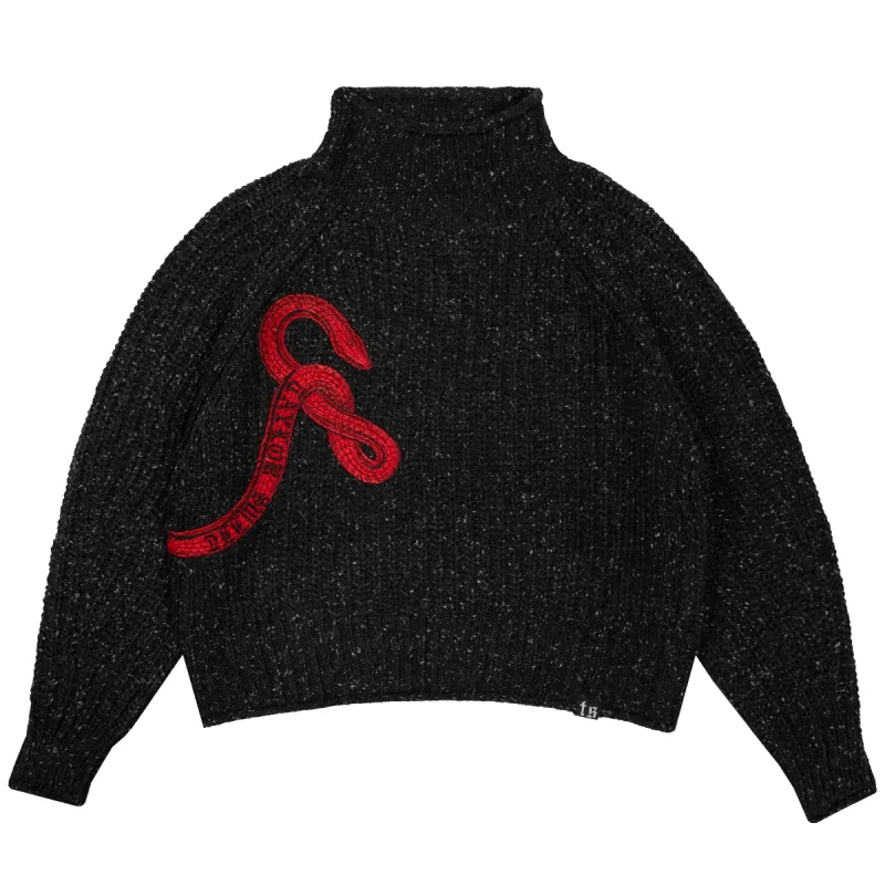 Reputation Mockneck Cropped Sweater