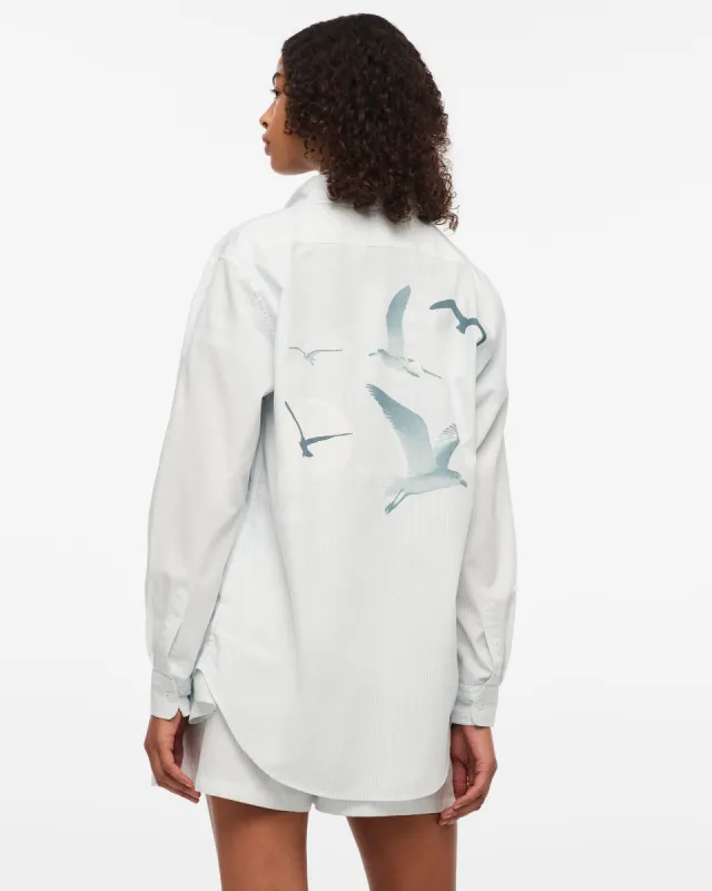 1989 (Taylor’s Version) Seagull Blue Stripe Poplin Shirt sold by Taylor Swift