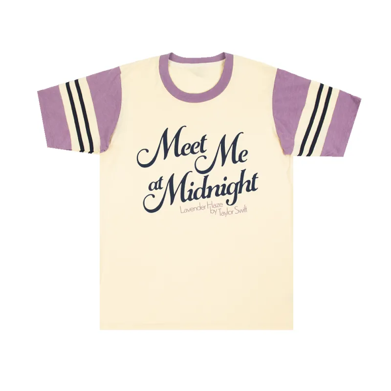 Meet Me At Midnight Colorblocked Tee sold by Taylor Swift