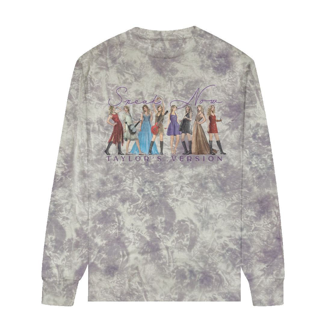 Speak Now (Taylor's Version) Eras Tie Dye Long Sleeve T-Shirt sold by Taylor Swift