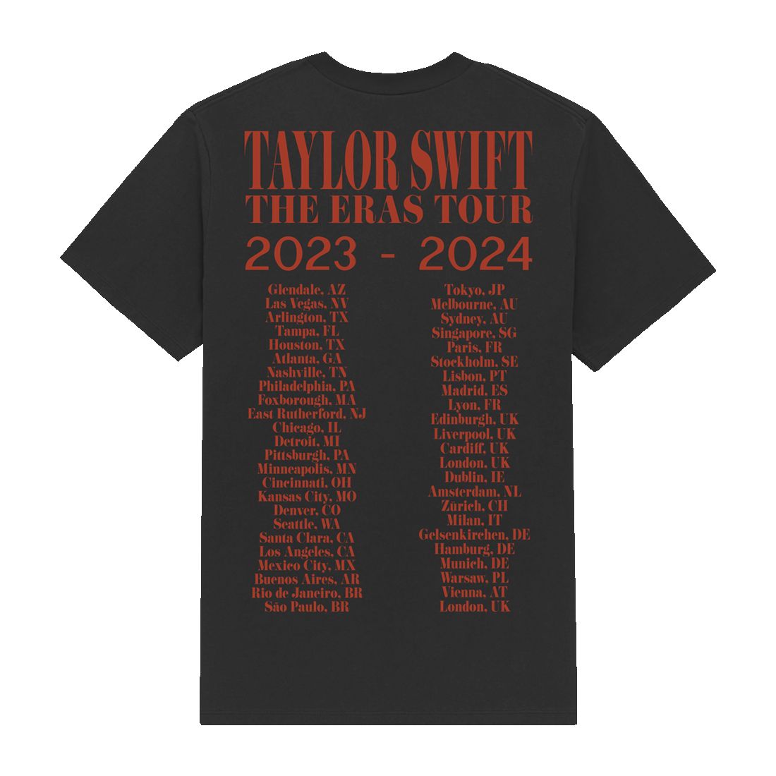Taylor Swift The Eras Tour Photo Black T-Shirt sold by Taylor Swift product image thumbnail 2