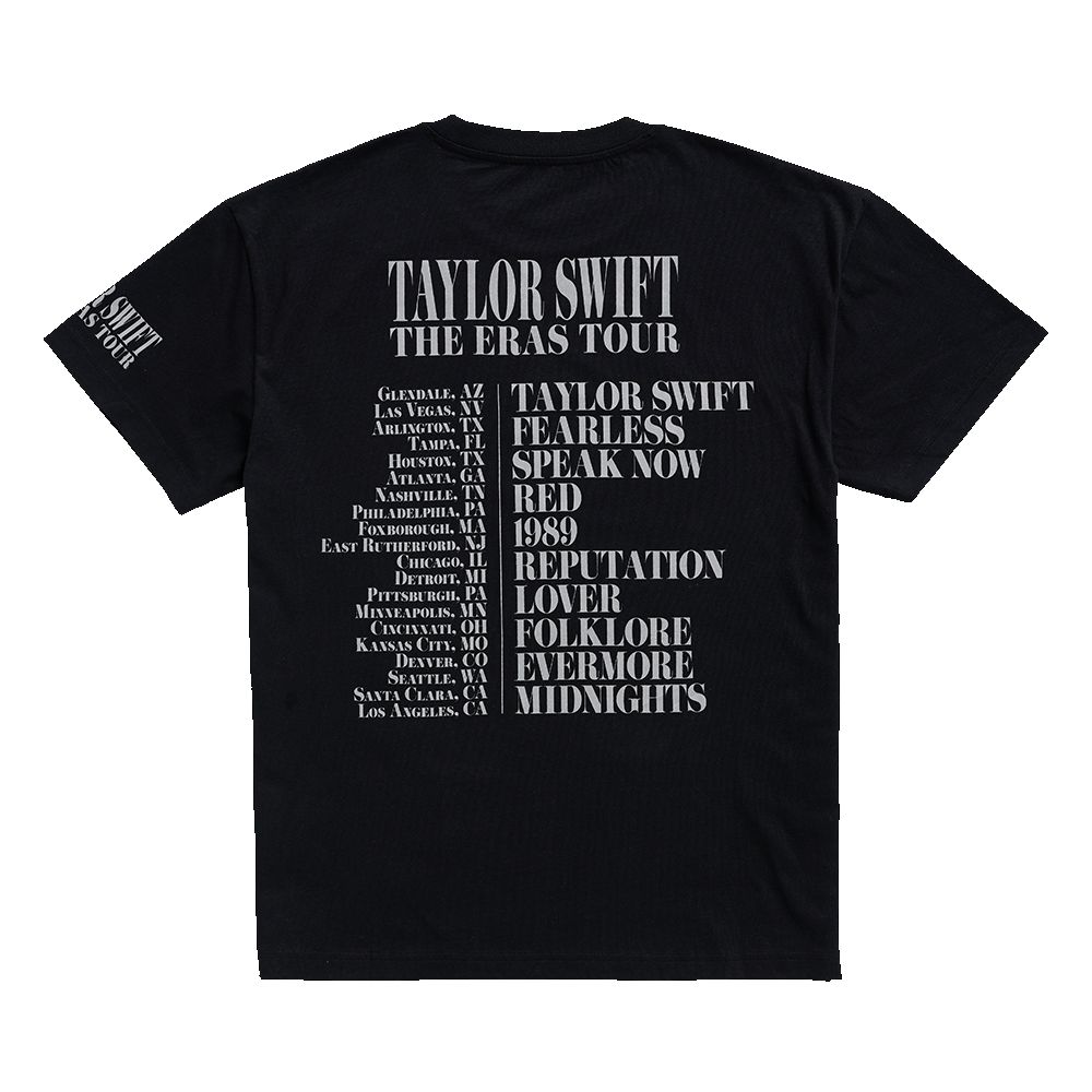 Taylor Swift The Eras Tour Black T-Shirt sold by Taylor Swift product image thumbnail 2