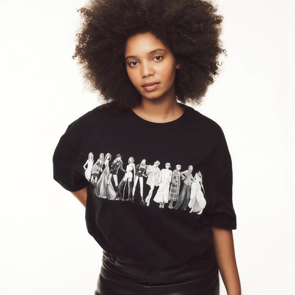 TTPD Eras Black T-shirt sold by Taylor Swift