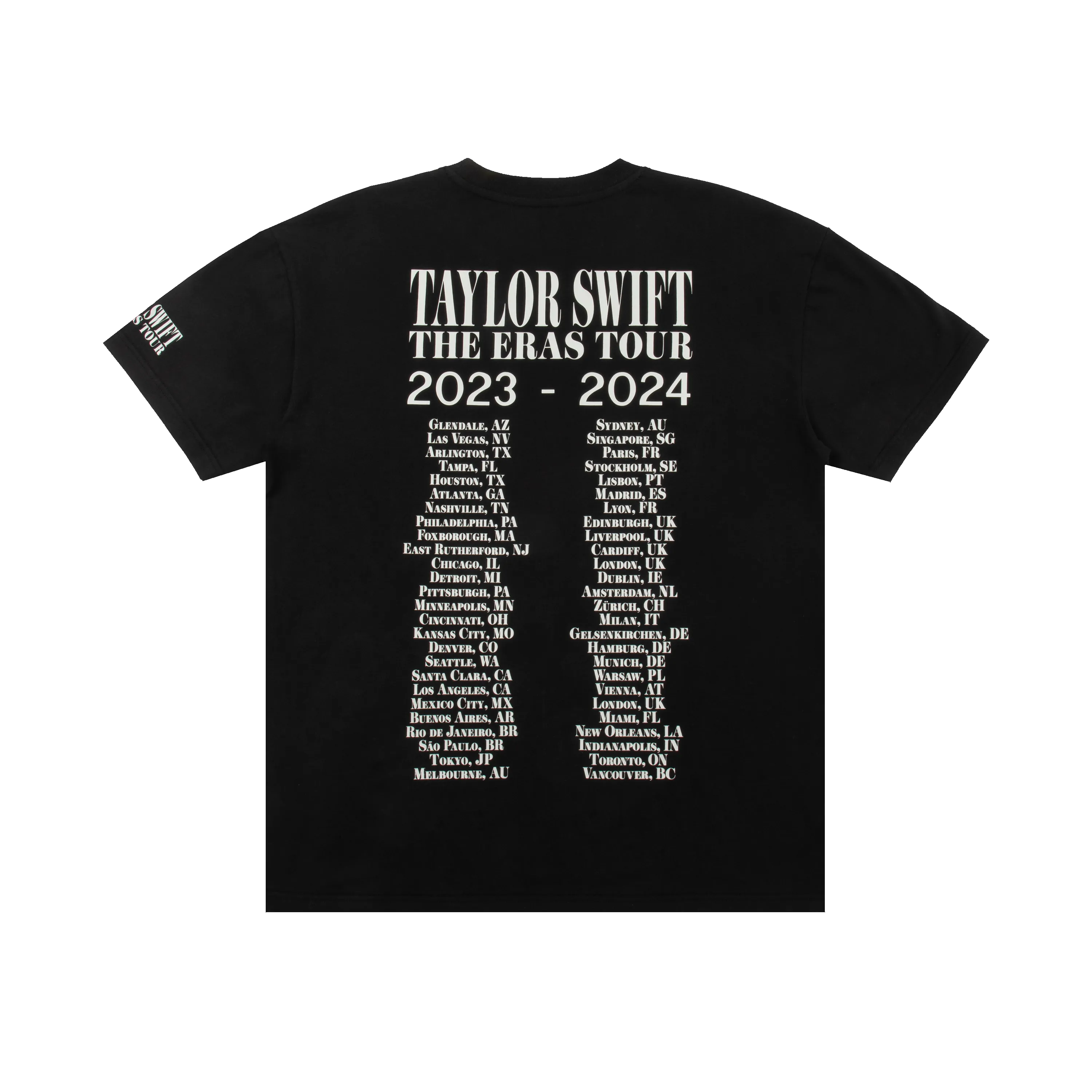 Taylor Swift THE ERAS TOUR 公式Tシャツ Lサイズ Taylor Swift | The Eras Tour Through LA White T-Shirt