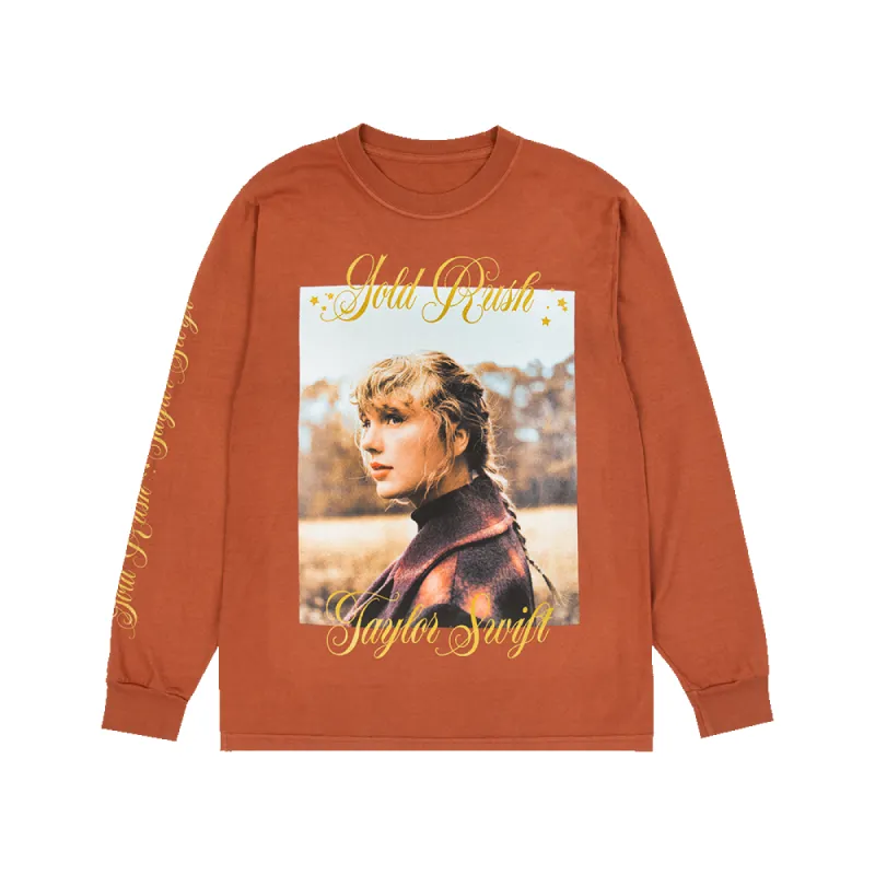 evermore Gold Rush Longsleeve T-Shirt sold by Taylor Swift