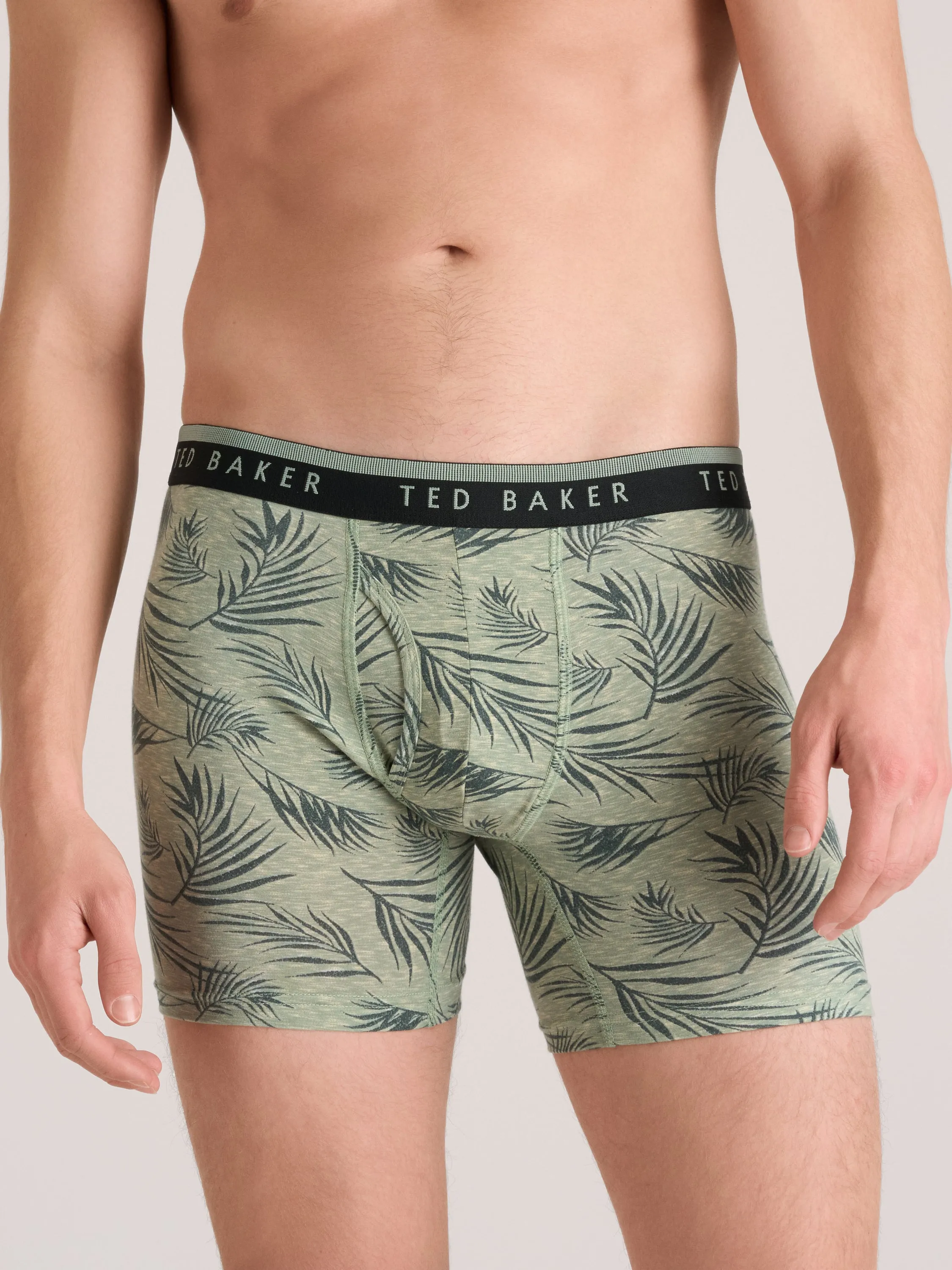 4 PK Cotton Stretch Boxer Brief | GREEN-COMBO sold by Ted Baker product image thumbnail 3