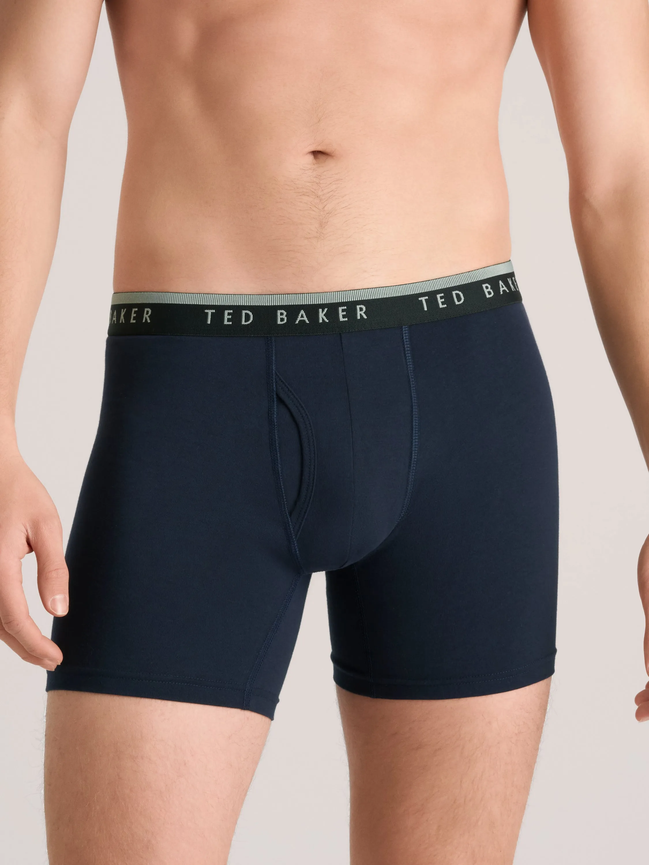 4 PK Cotton Stretch Boxer Brief | GREEN-COMBO sold by Ted Baker product image thumbnail 5