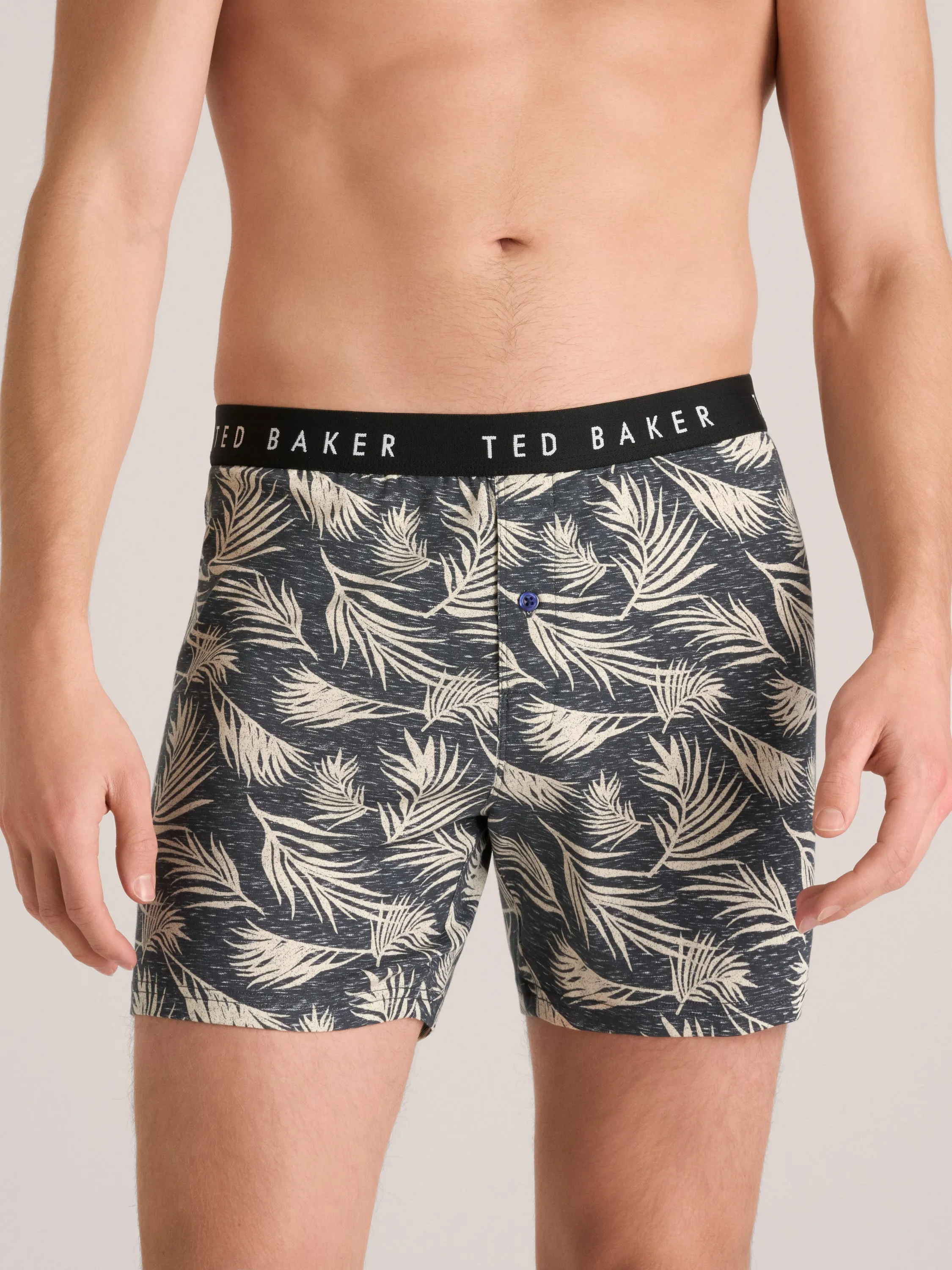 3 PK Cotton Blend Knit Boxer | NAVY GREY sold by Ted Baker product image thumbnail 3