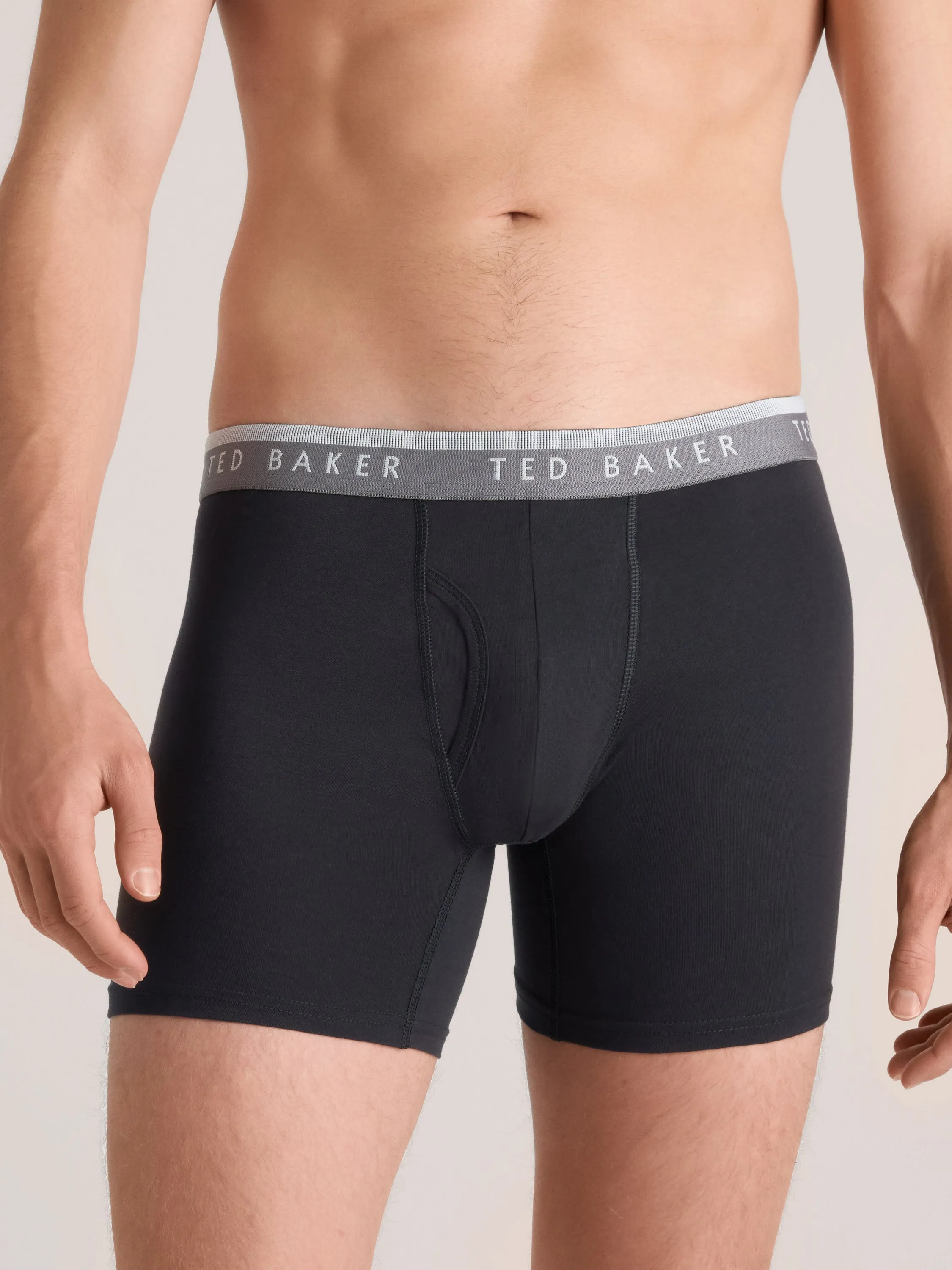4 PK Cotton Stretch Boxer Brief | BLACK-GREY sold by Ted Baker product image thumbnail 2