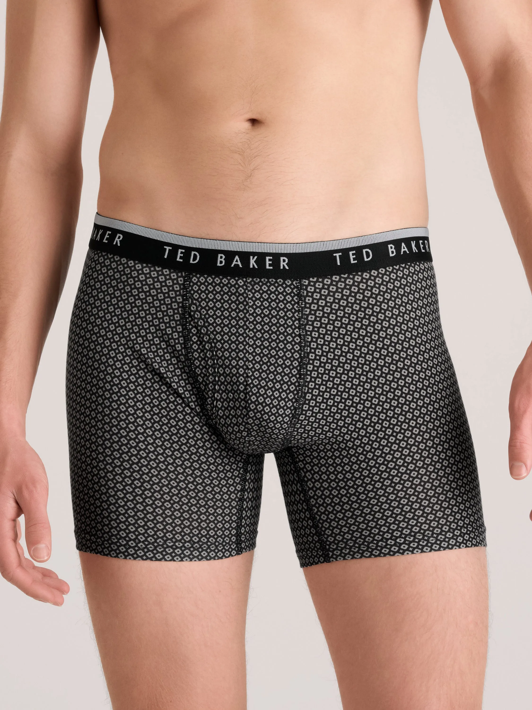 4 PK Cotton Stretch Boxer Brief | BLACK-GREY sold by Ted Baker product image thumbnail 3