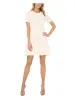 MINI SKIRT WITH POINTELLE & RIB | LIGHT CREAM sold by Ted Baker