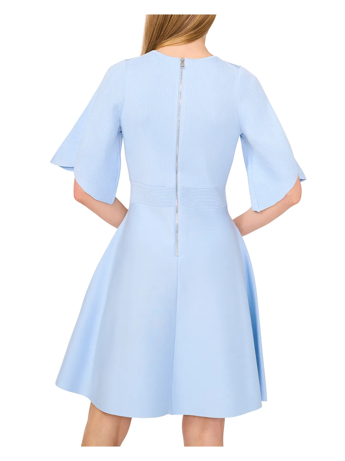 FLARE SHORT SLEEVE CREW NECK MINI DRESS | SUNNY SKY sold by Ted Baker product image thumbnail 4