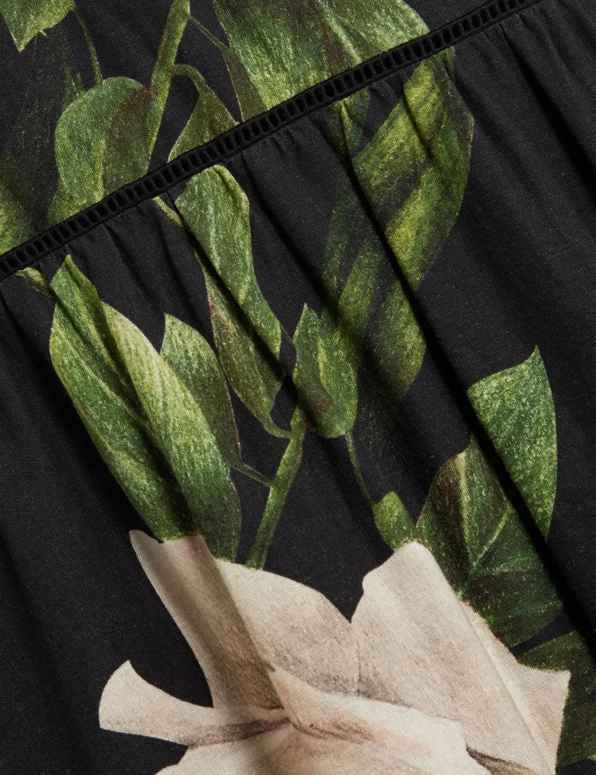 SLEEVELESS FIT AND FLARE MAXI DRESS | RICH BLACK sold by Ted Baker product image thumbnail 3