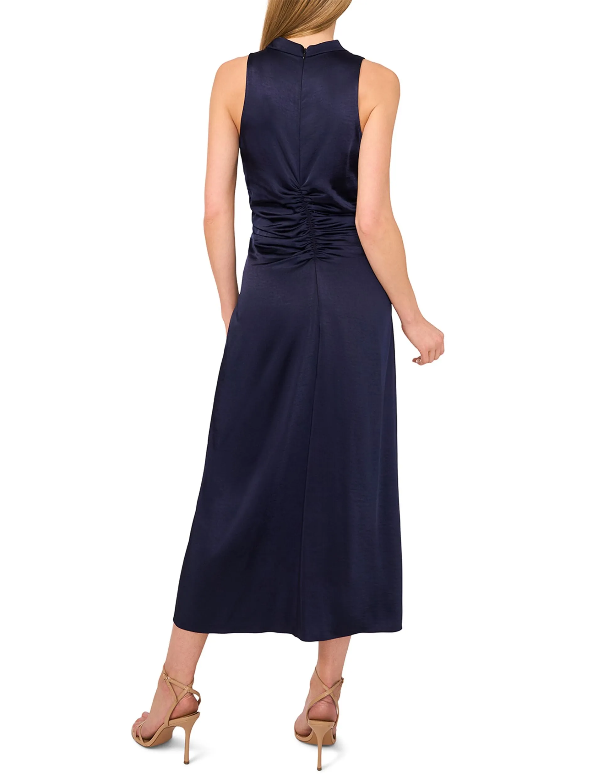 COWL NECK MAXI DRESS WITH RUCHED SIDES | NAVY sold by Ted Baker product image thumbnail 3