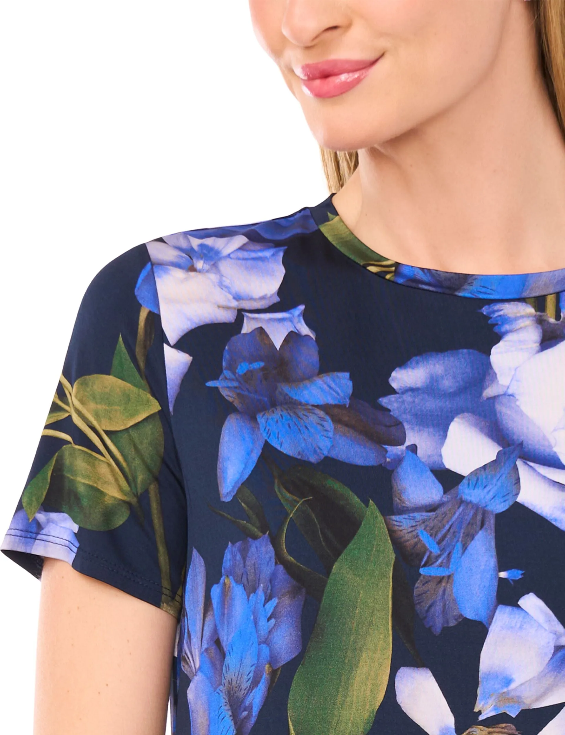 ALLOVER FLORAL T-SHIRT | CLASSIC NAVY sold by Ted Baker product image thumbnail 2