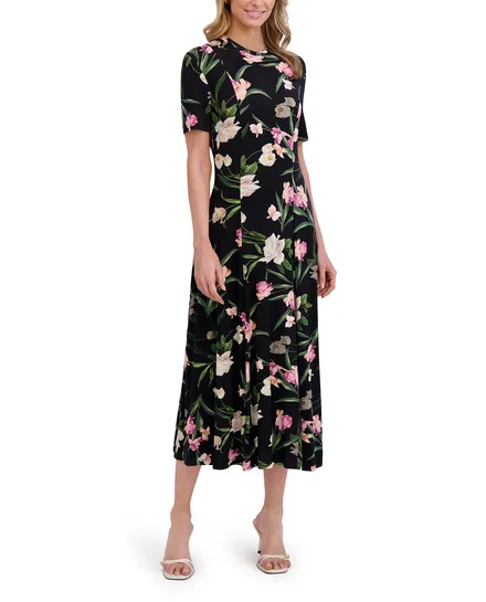 SHORT SLEEVE JERSEY MAXI DRESS | BLACK sold by Ted Baker