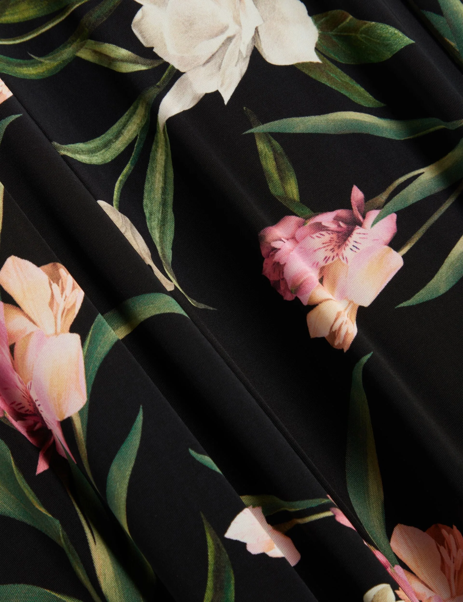 SHORT SLEEVE JERSEY MAXI DRESS | BLACK sold by Ted Baker product image thumbnail 3