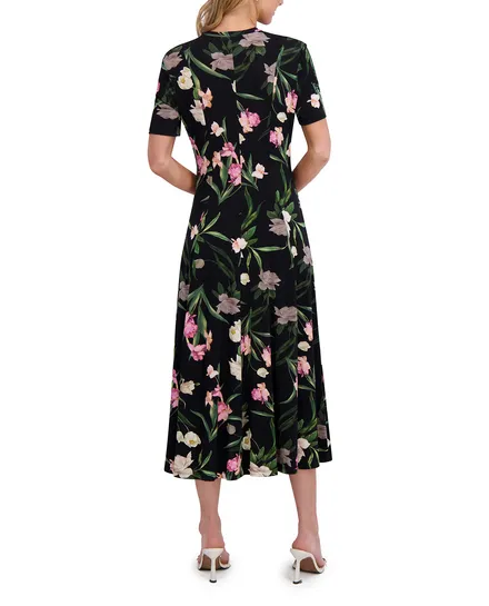 SHORT SLEEVE JERSEY MAXI DRESS | BLACK sold by Ted Baker product image thumbnail 4