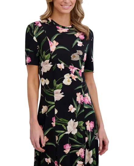 SHORT SLEEVE JERSEY MAXI DRESS | BLACK sold by Ted Baker product image thumbnail 2
