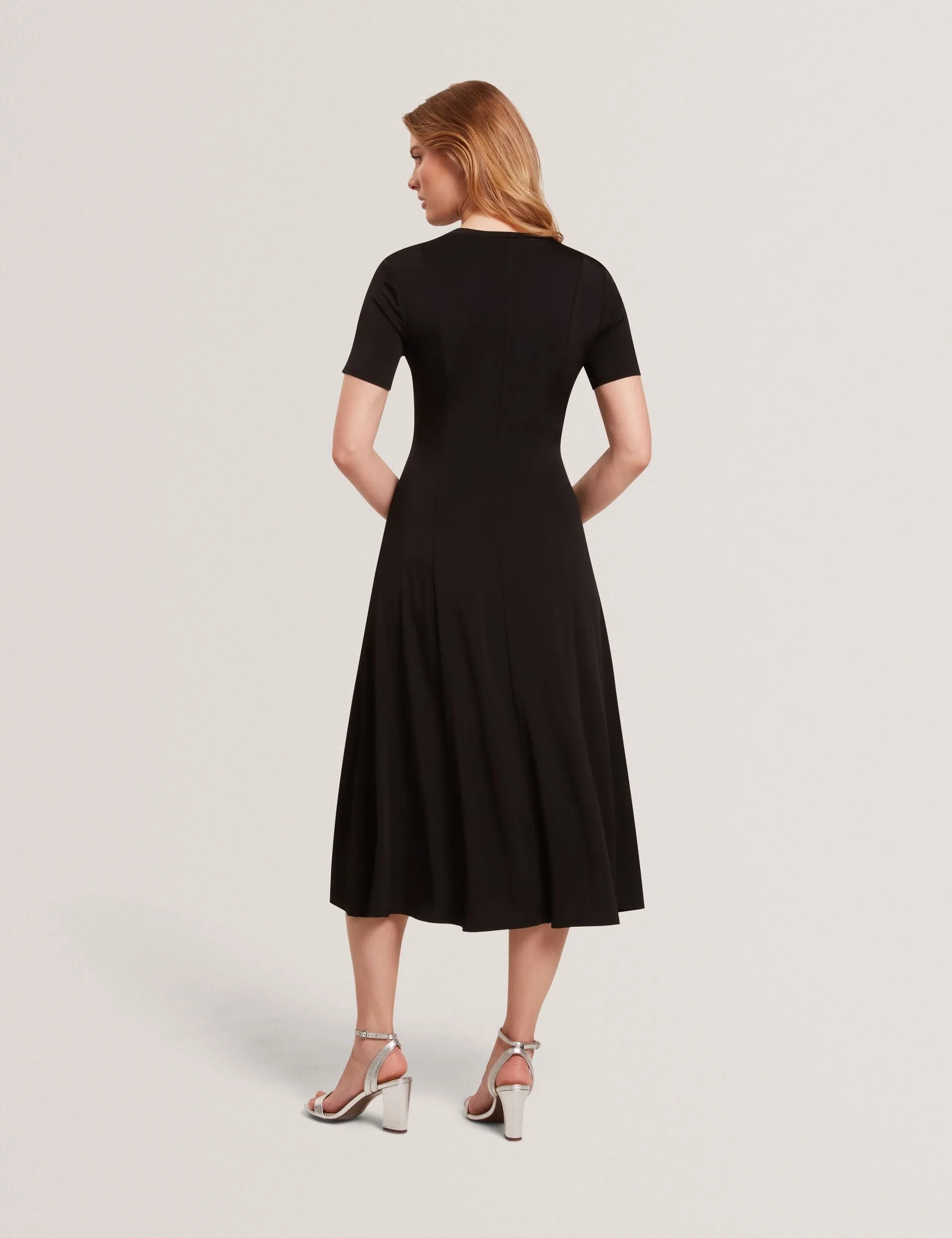 SHORT SLEEVE JERSEY MAXI DRESS | BLACK sold by Ted Baker product image thumbnail 5