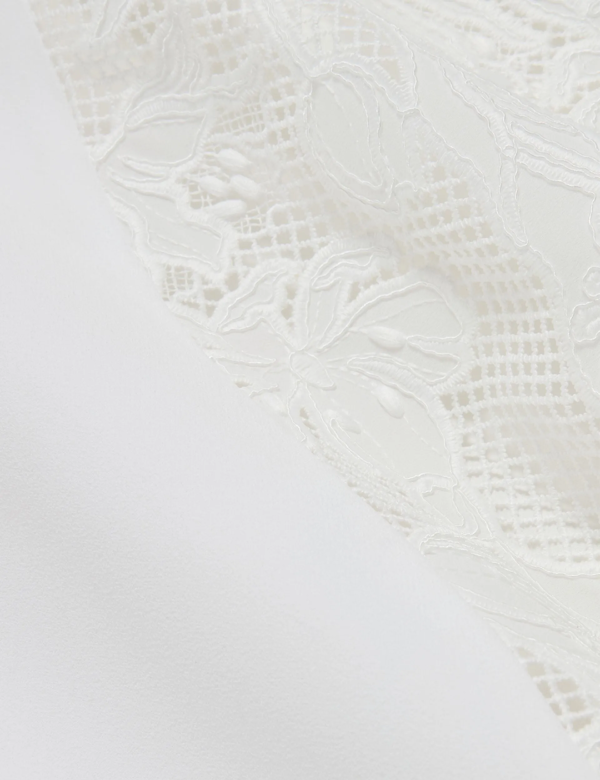 SLEEVELESS LACE APPLIQUE MIDI DRESS | ULTRA WHITE sold by Ted Baker product image thumbnail 3